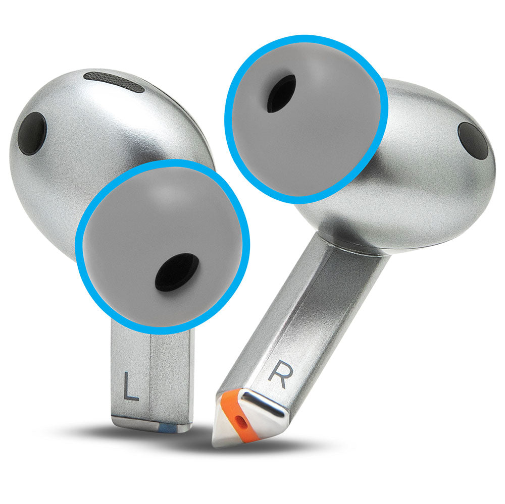 Apos Audio Wicked Cushions Earbuds Foam Tips Galaxy Buds Pro 3 & 4 Memory Foam Ear Tips - WC TipZ Galaxy Grey