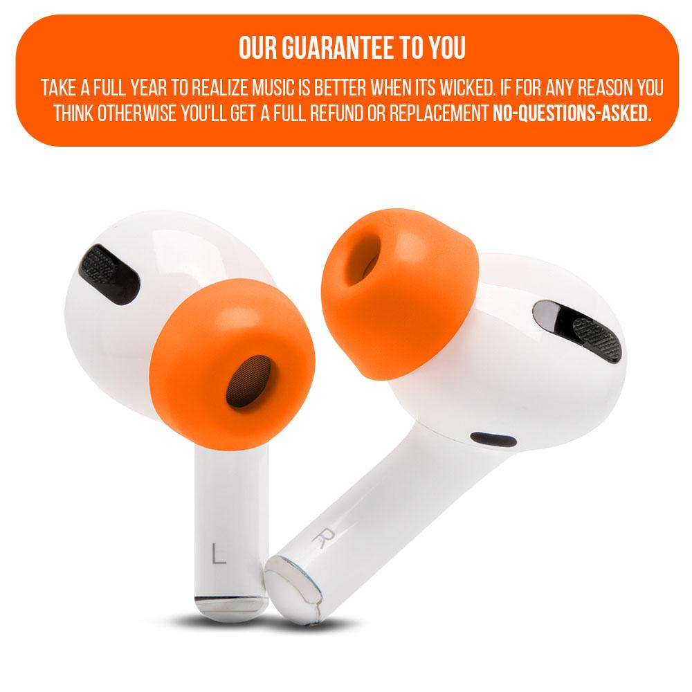 Apos Audio Wicked Cushions Earbuds Foam Tips WC TipZ - Memory Foam Ear Tips for Airpods Pro & Airpods Pro 2