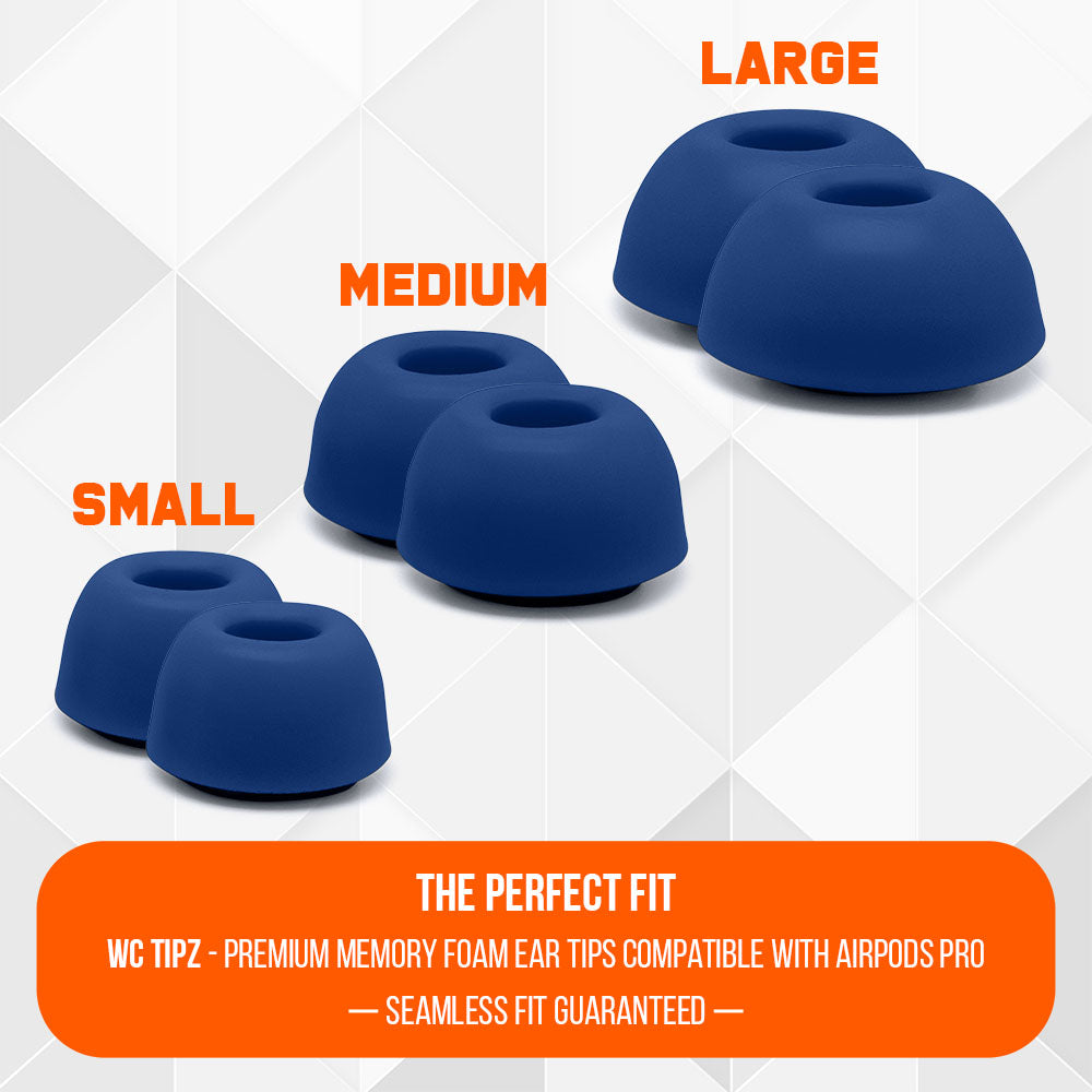 Apos Audio Wicked Cushions Earbuds Foam Tips WC TipZ - Memory Foam Ear Tips for Airpods Pro & Airpods Pro 2