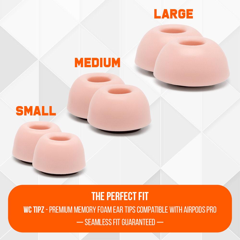 Apos Audio Wicked Cushions Earbuds Foam Tips WC TipZ - Memory Foam Ear Tips for Airpods Pro & Airpods Pro 2