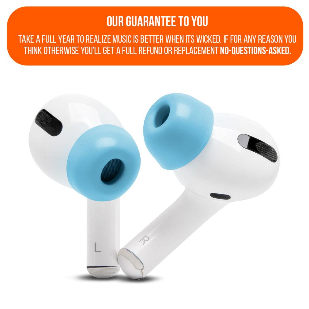 Apos Audio Wicked Cushions Earbuds Foam Tips WC TipZ - Memory Foam Ear Tips for Airpods Pro & Airpods Pro 2