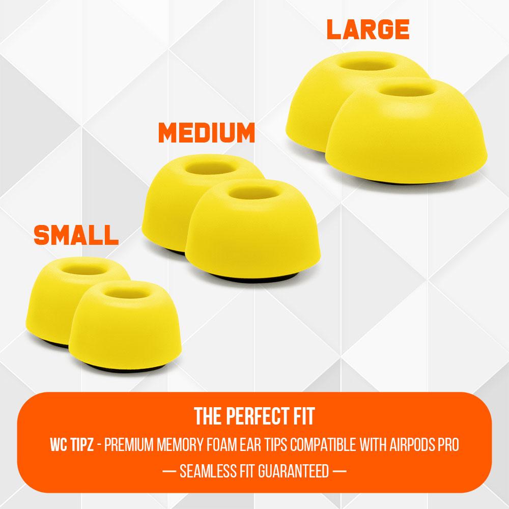 Apos Audio Wicked Cushions Earbuds Foam Tips WC TipZ - Memory Foam Ear Tips for Airpods Pro & Airpods Pro 2