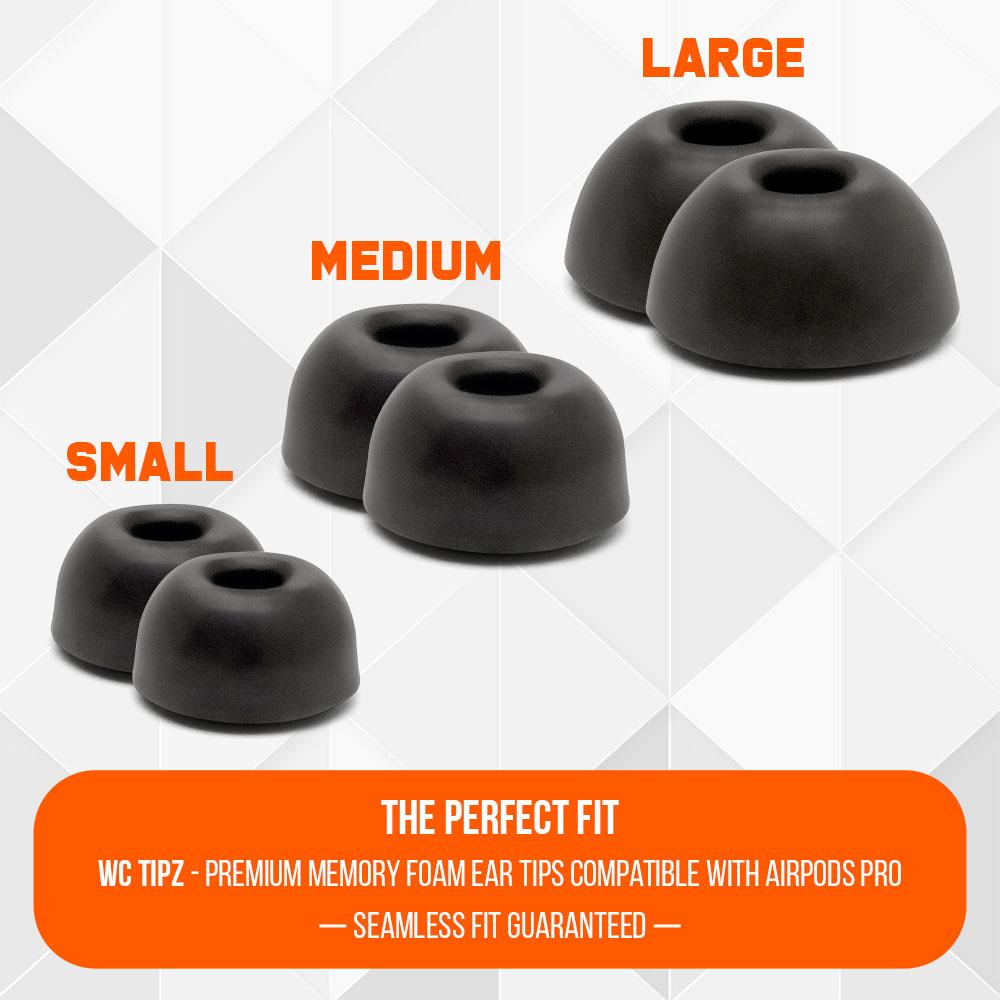 Apos Audio Wicked Cushions Earbuds Foam Tips WC TipZ - Memory Foam Ear Tips for Airpods Pro & Airpods Pro 2