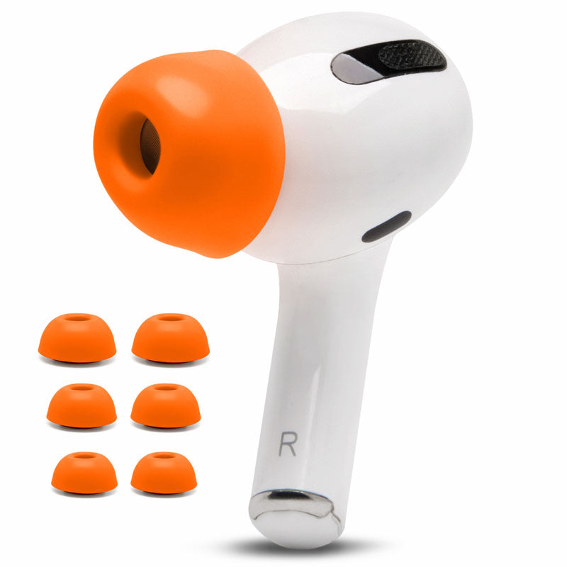Apos Audio Wicked Cushions Earbuds Foam Tips WC TipZ - Memory Foam Ear Tips for Airpods Pro & Airpods Pro 2 Wicked Orange