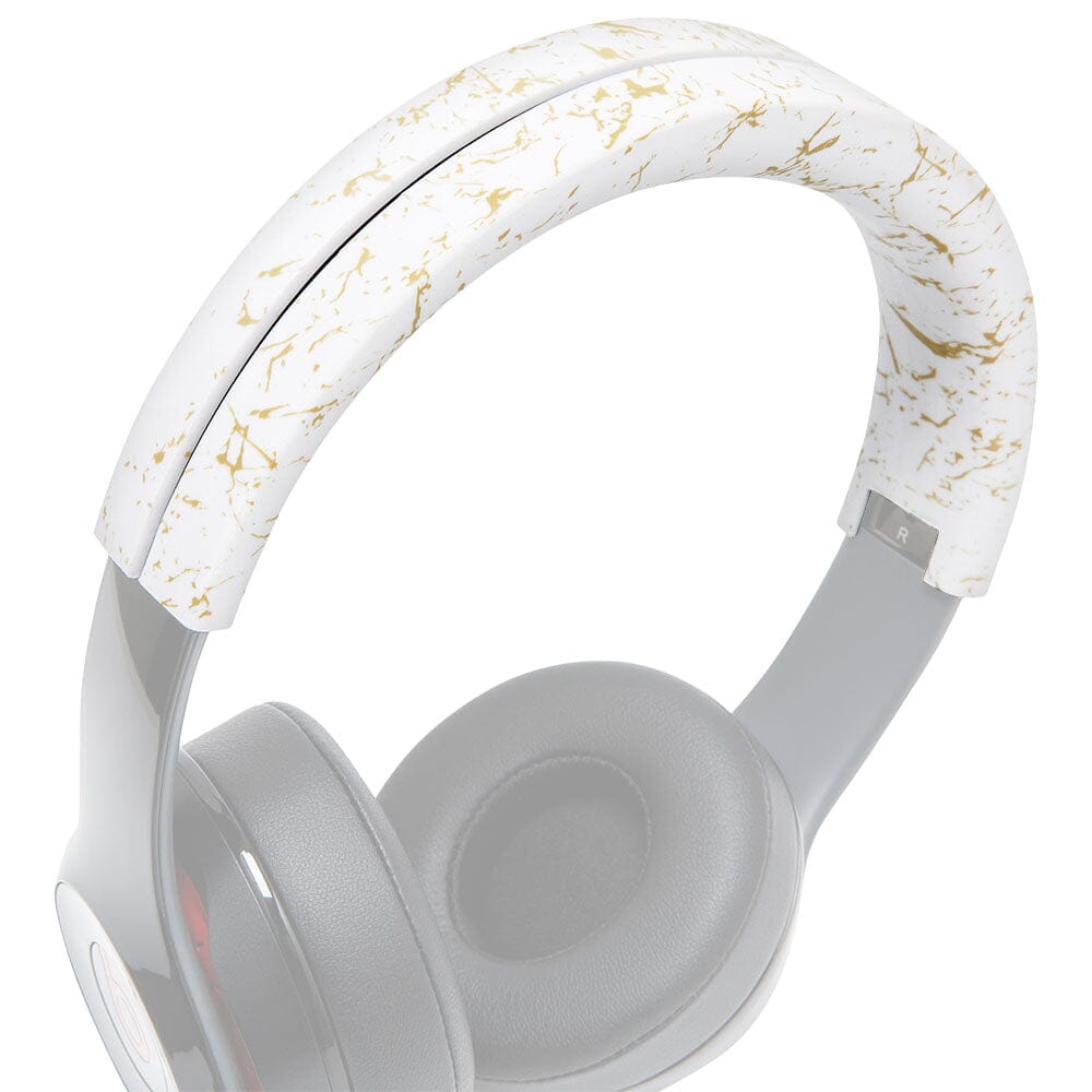 Apos Audio Wicked Cushions Headbands & Headband Covers Beats Solo Silicone Headband Cover - WC BandZ Solo Gold Marble