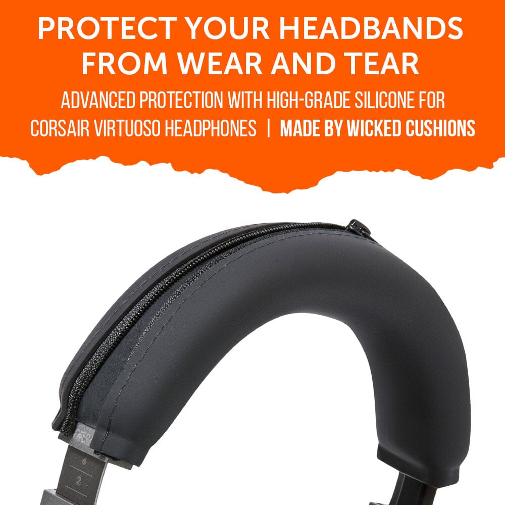 Apos Audio Wicked Cushions Headbands & Headband Covers Corsair Virtuoso Silicone Headband Cover - WC BandZ Virtuoso