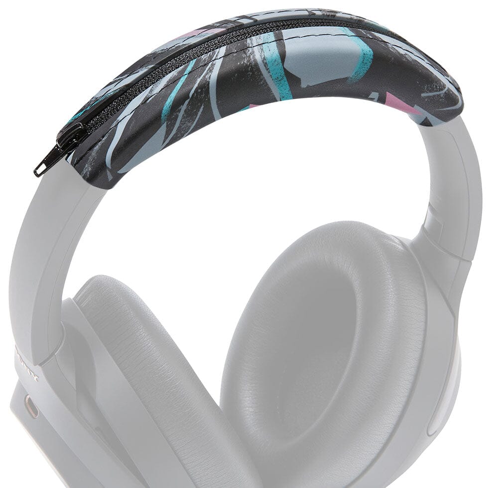 Apos Audio Wicked Cushions Headbands & Headband Covers Sony XM3 & XM4 Silicone Headband Cover - WC BandZ XM3 & XM4 90s Black