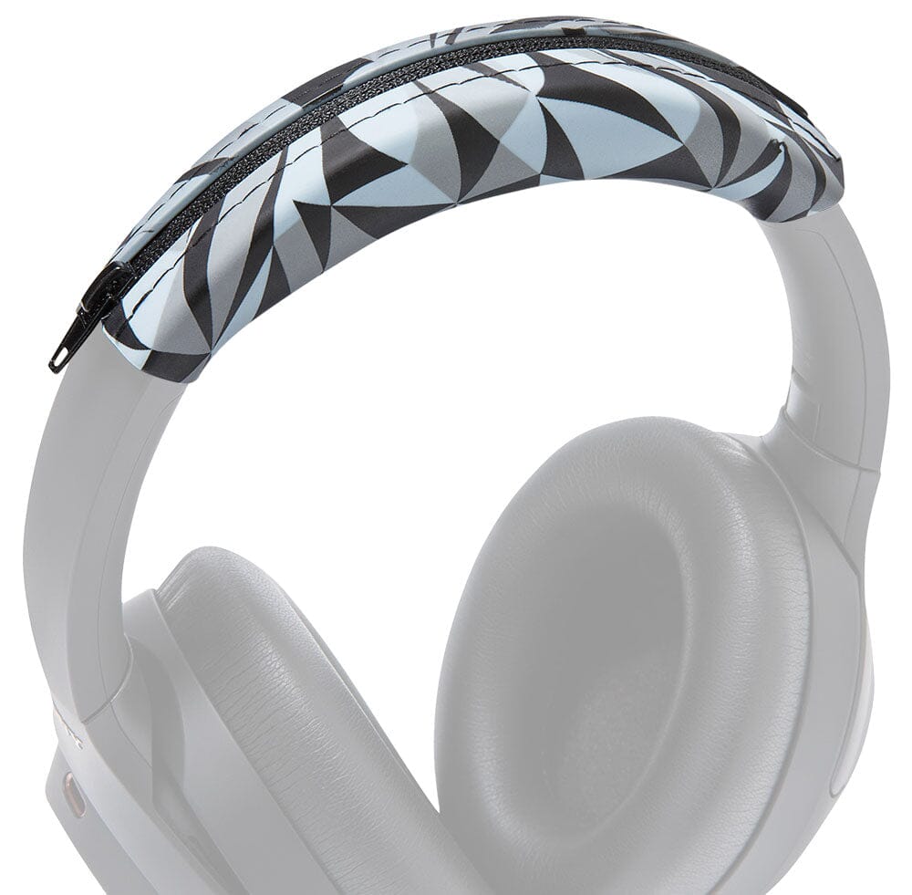 Apos Audio Wicked Cushions Headbands & Headband Covers Sony XM3 & XM4 Silicone Headband Cover - WC BandZ XM3 & XM4 Geo Grey
