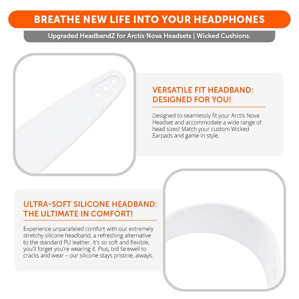 Apos Audio Wicked Cushions Headbands & Headband Covers Upgraded Headband Replacement for Arctis Nova Headphones