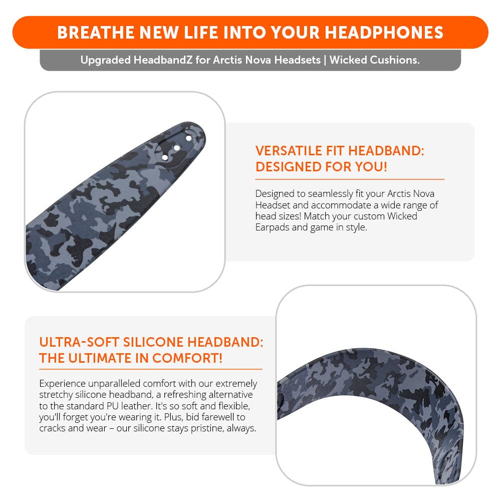 Apos Audio Wicked Cushions Headbands & Headband Covers Upgraded Headband Replacement for Arctis Nova Headphones