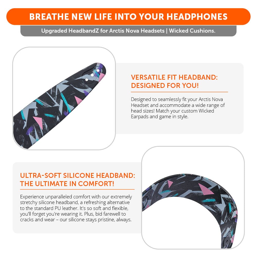 Apos Audio Wicked Cushions Headbands & Headband Covers Upgraded Headband Replacement for Arctis Nova Headphones