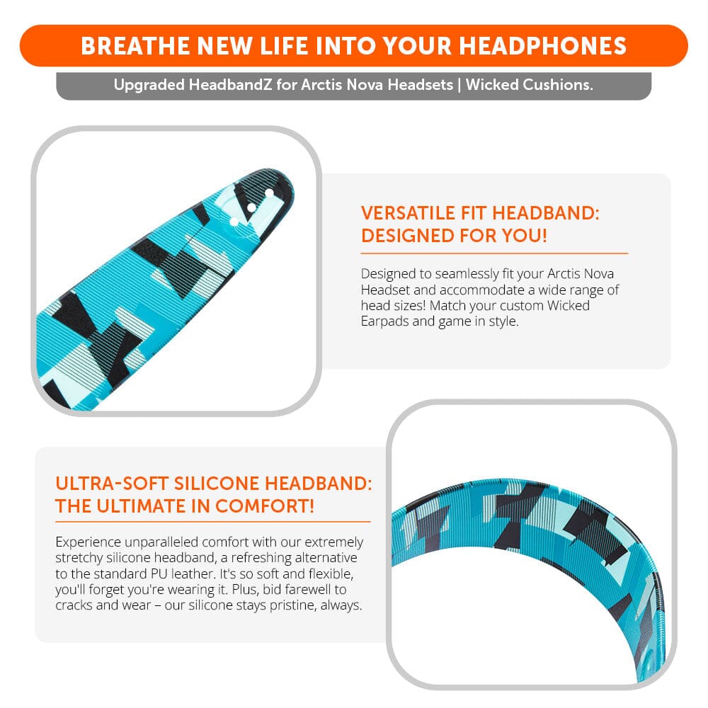Apos Audio Wicked Cushions Headbands & Headband Covers Upgraded Headband Replacement for Arctis Nova Headphones