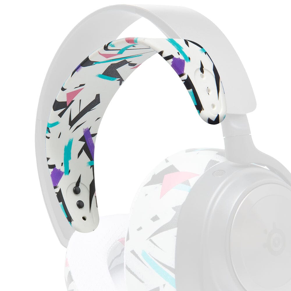 Apos Audio Wicked Cushions Headbands & Headband Covers Upgraded Headband Replacement for Arctis Nova Headphones 90s White