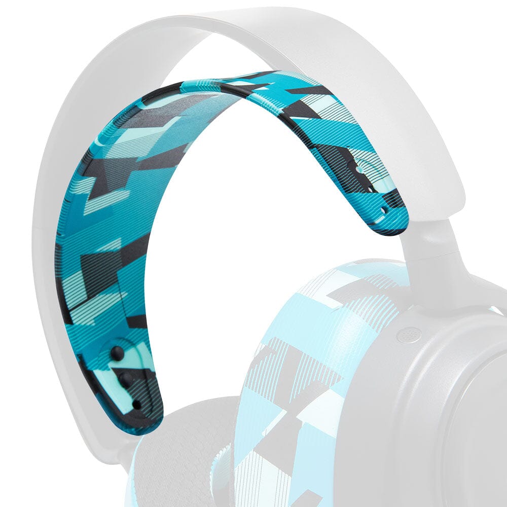 Apos Audio Wicked Cushions Headbands & Headband Covers Upgraded Headband Replacement for Arctis Nova Headphones Cyan Prism