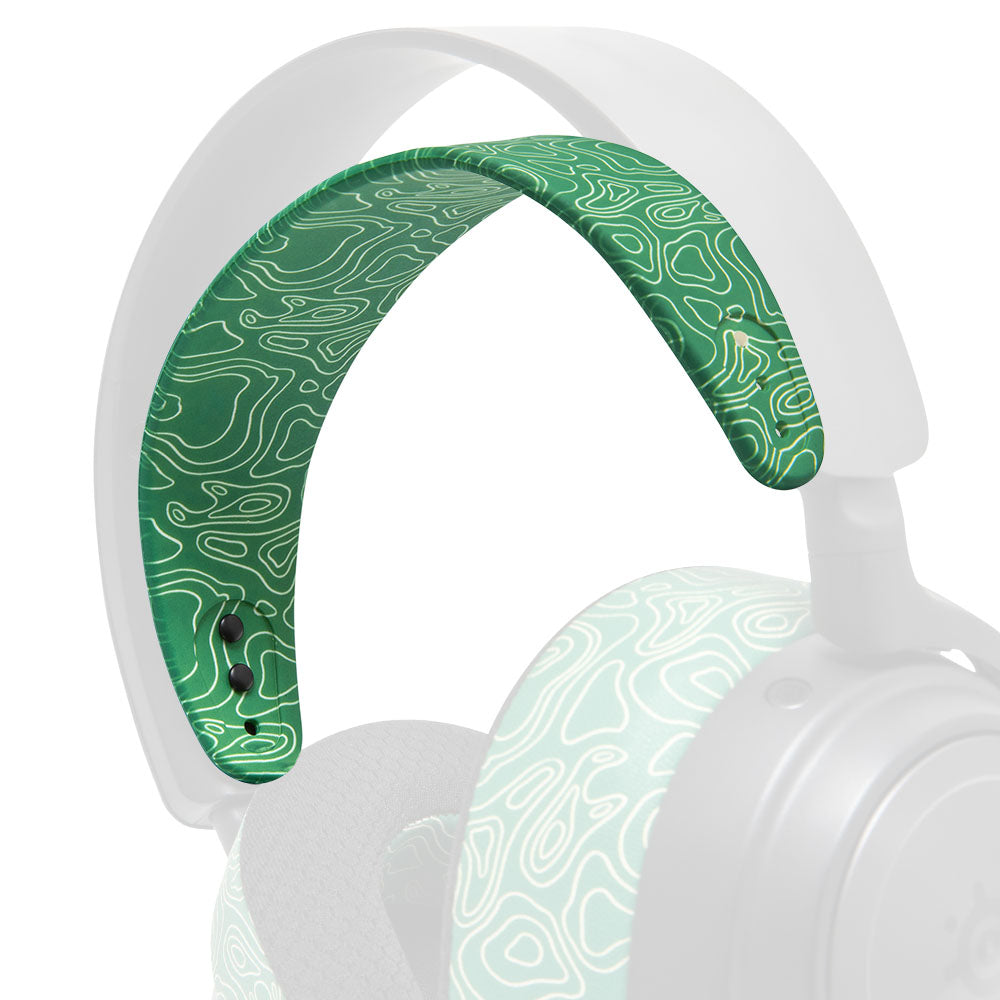 Apos Audio Wicked Cushions Headbands & Headband Covers Upgraded Headband Replacement for Arctis Nova Headphones Emerald Tide