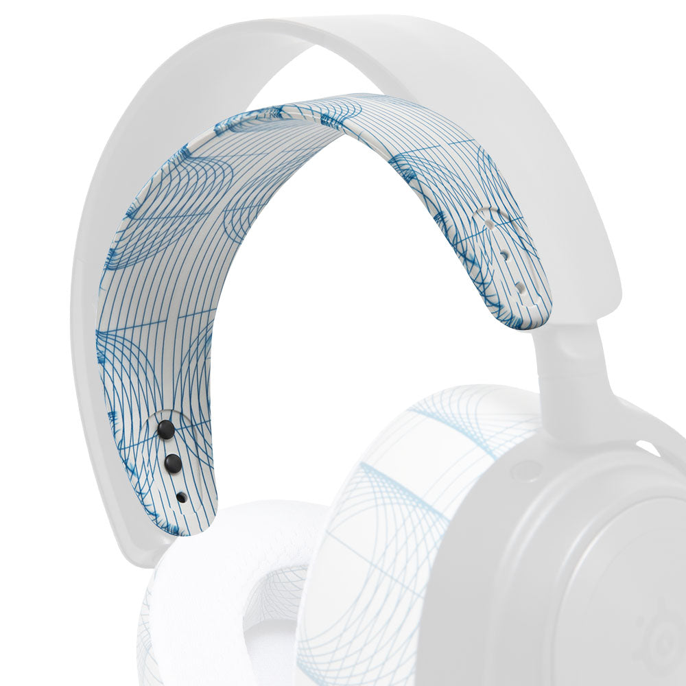 Apos Audio Wicked Cushions Headbands & Headband Covers Upgraded Headband Replacement for Arctis Nova Headphones Ivory Tide