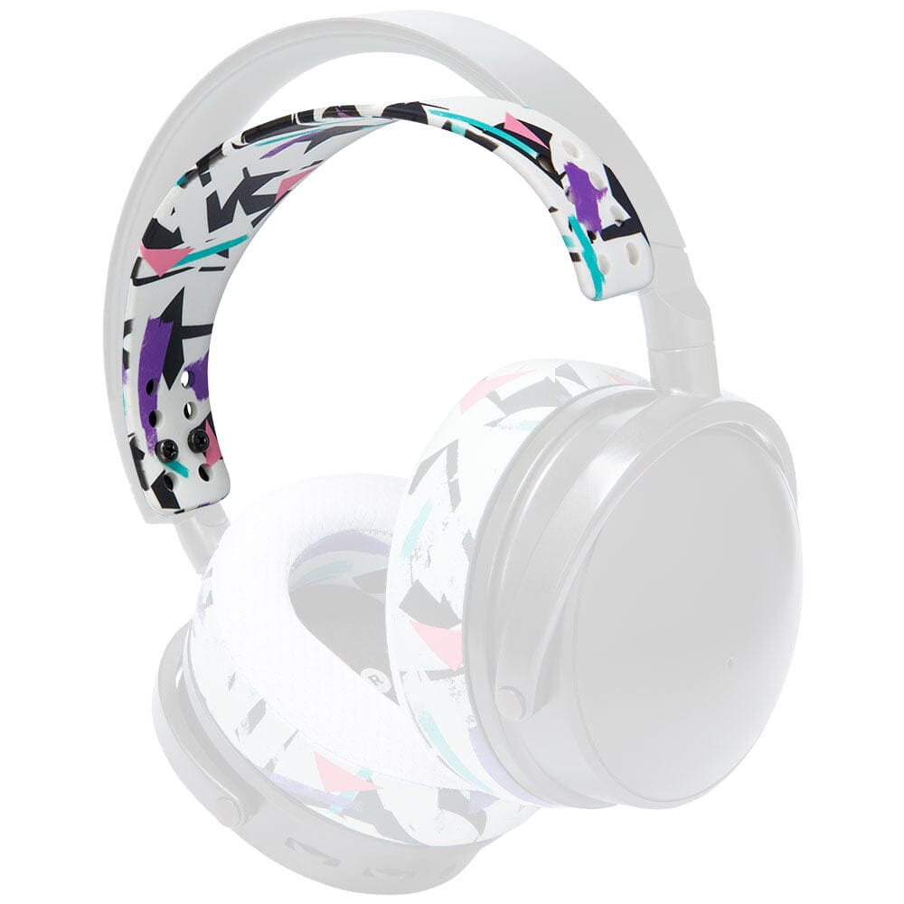 Apos Audio Wicked Cushions Headbands & Headband Covers Upgraded Silicone Headband for Audeze Maxwell 1 and 2 - WC HeadbandZ 90s White