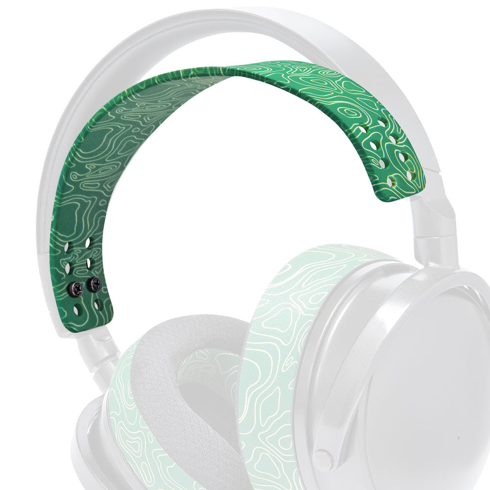 Apos Audio Wicked Cushions Headbands & Headband Covers Upgraded Silicone Headband for Audeze Maxwell 1 and 2 - WC HeadbandZ Emerald Tide