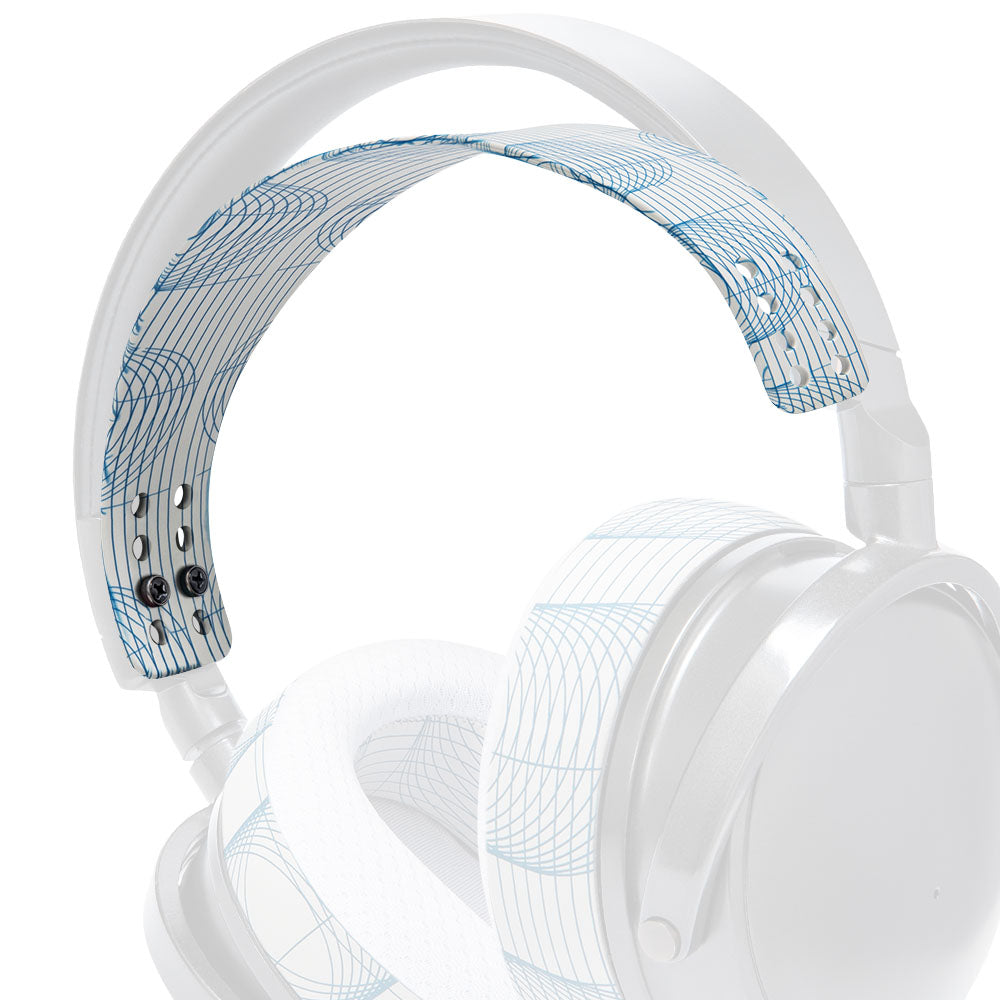 Apos Audio Wicked Cushions Headbands & Headband Covers Upgraded Silicone Headband for Audeze Maxwell 1 and 2 - WC HeadbandZ Ivory Tide