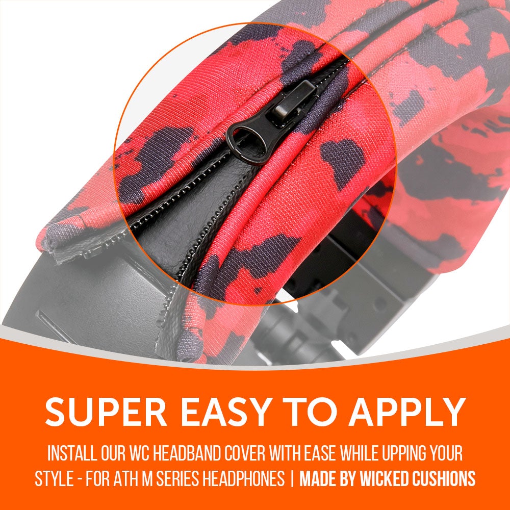 Apos Audio Wicked Cushions Headbands & Headband Covers WC BandZ V2 Protective Headband Cover For ATH M Series Headphones