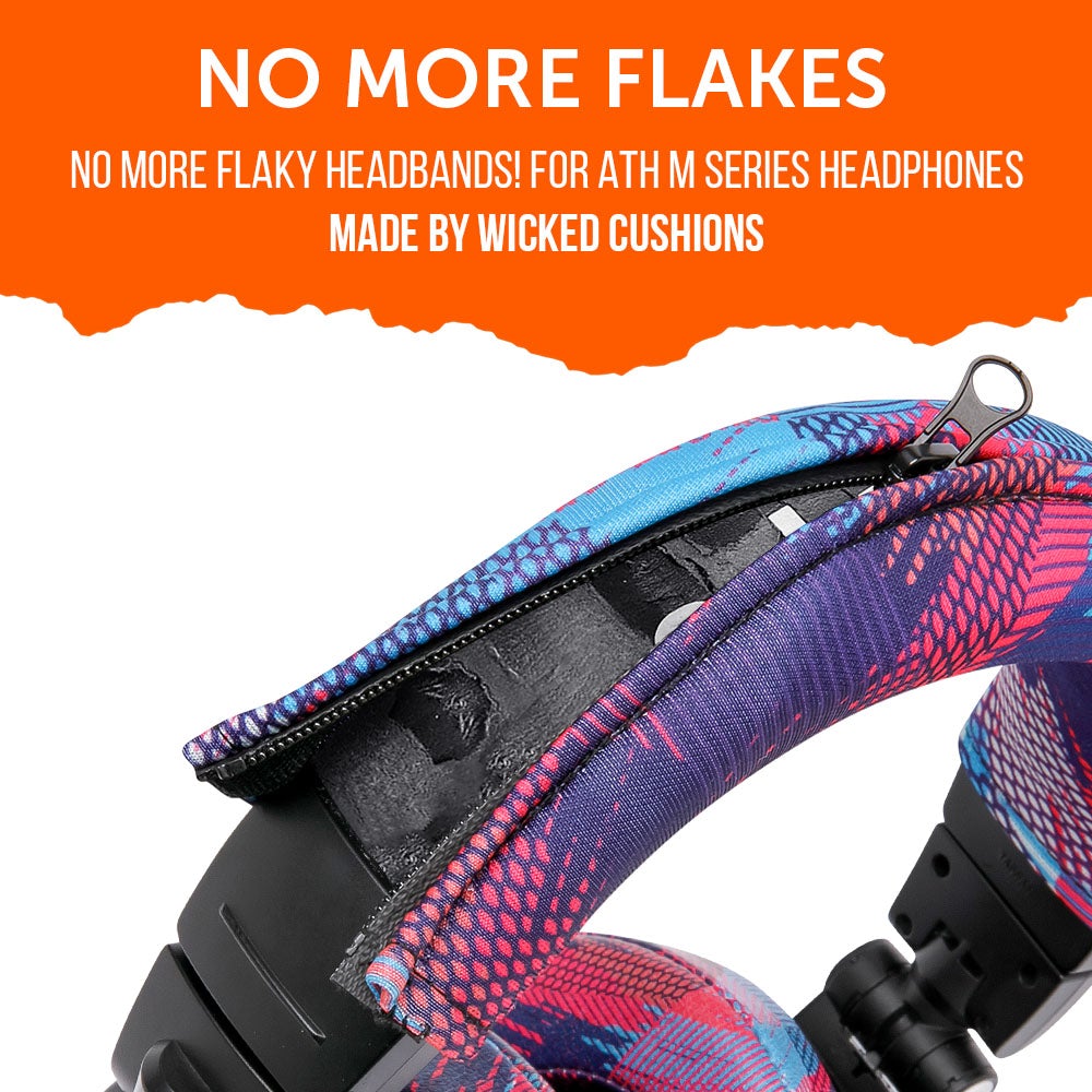 Apos Audio Wicked Cushions Headbands & Headband Covers WC BandZ V2 Protective Headband Cover For ATH M Series Headphones