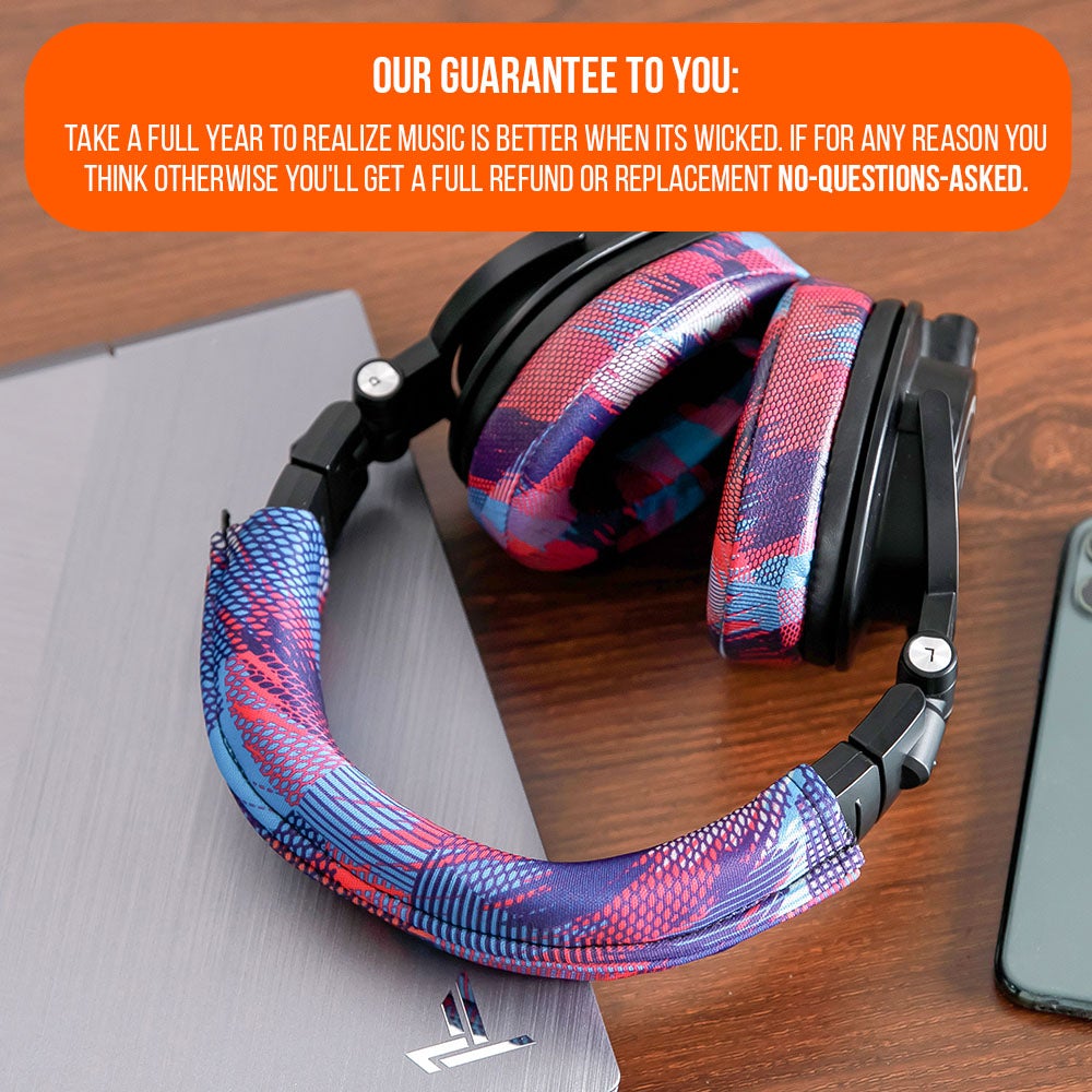 Apos Audio Wicked Cushions Headbands & Headband Covers WC BandZ V2 Protective Headband Cover For ATH M Series Headphones
