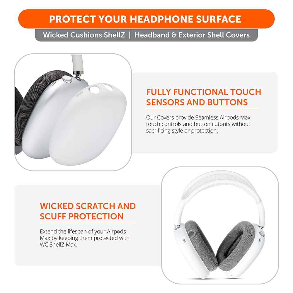 Apos Audio Wicked Cushions Headphone Covers Airpods Max 1 & 2 Exterior Shell Covers - WC ShellZ Max