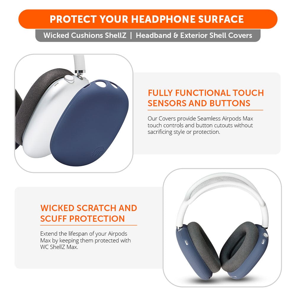 Airpods Max 1 & 2 Exterior Shell Covers - WC ShellZ Max