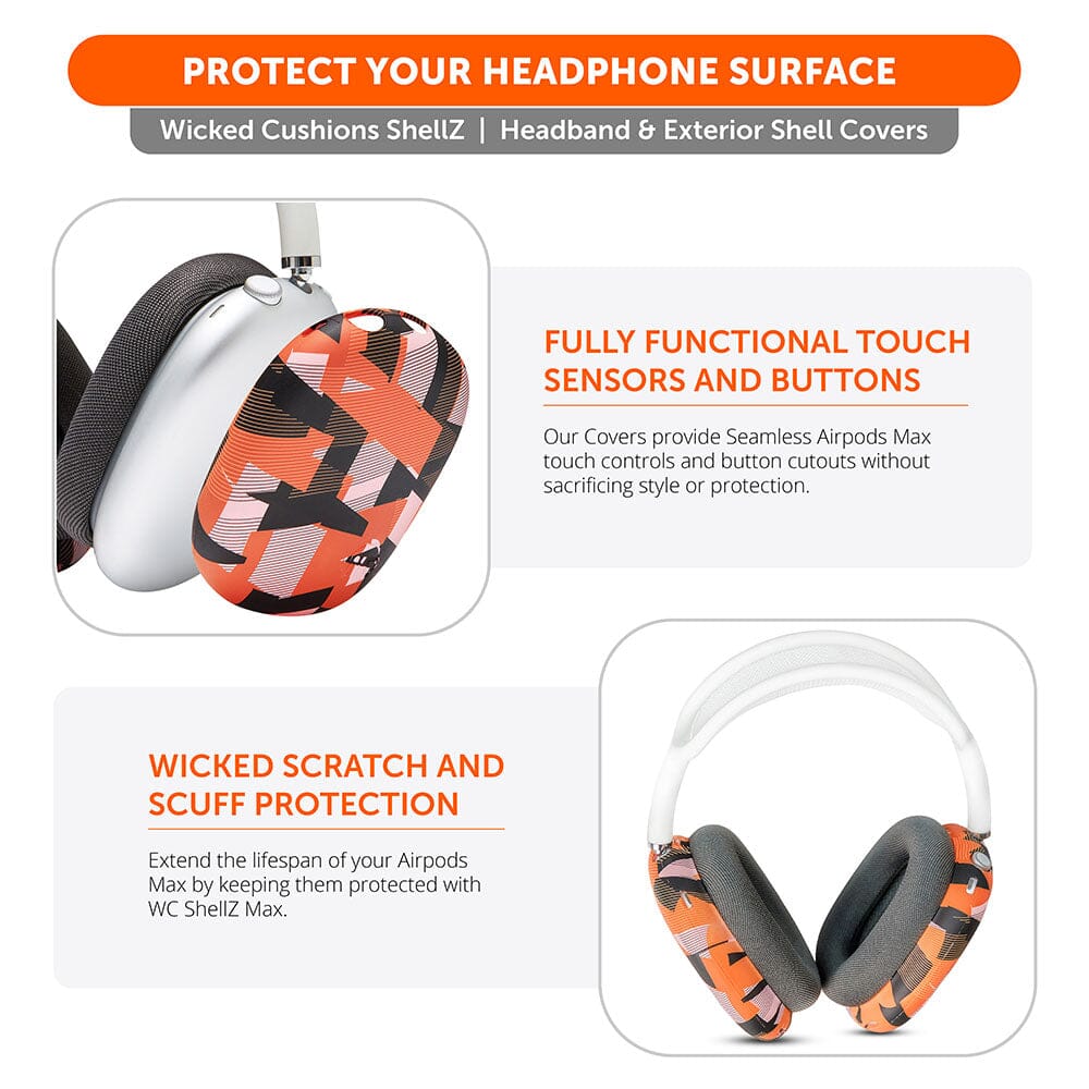Apos Audio Wicked Cushions Headphone Covers Airpods Max 1 & 2 Exterior Shell Covers - WC ShellZ Max