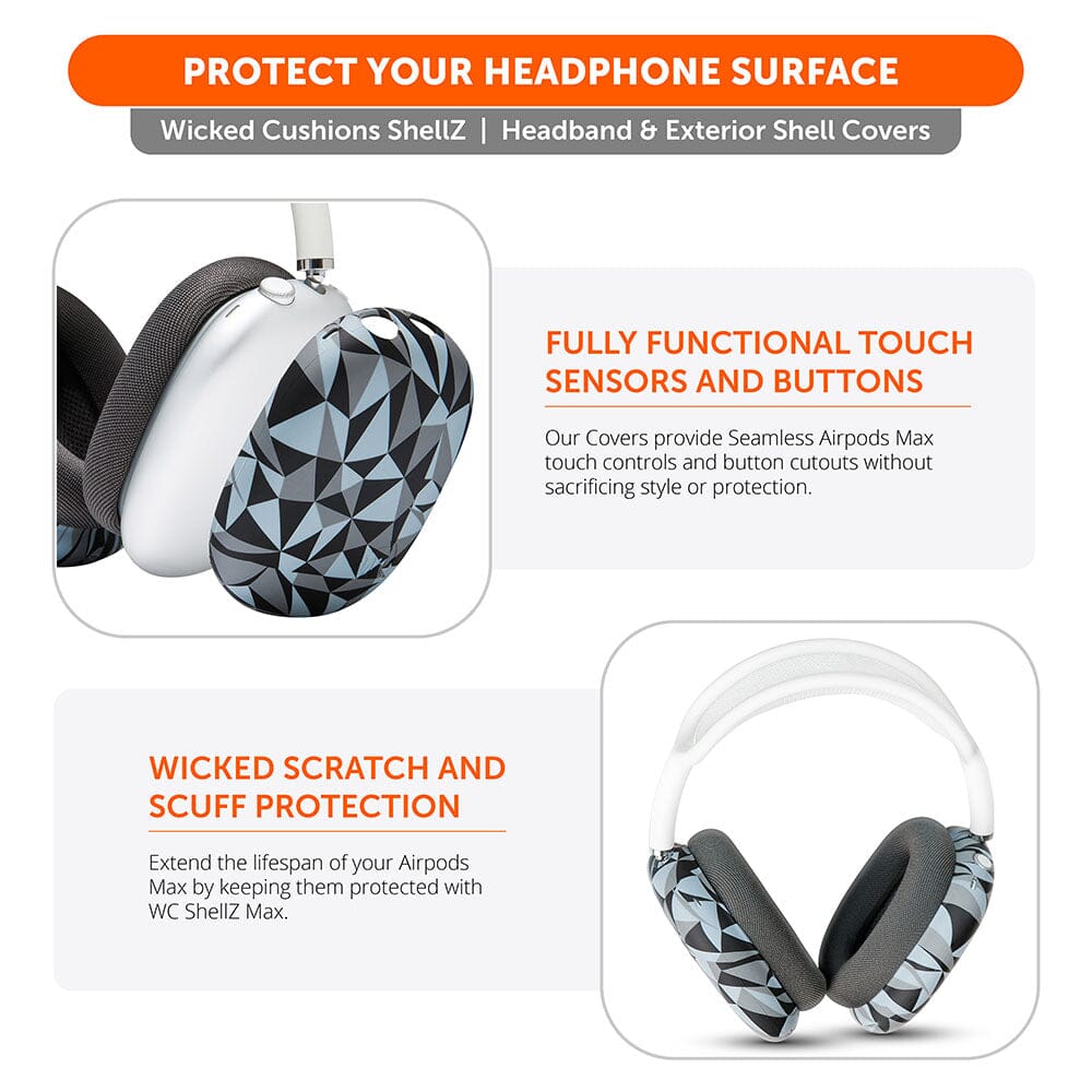 Airpods Max 1 & 2 Exterior Shell Covers - WC ShellZ Max