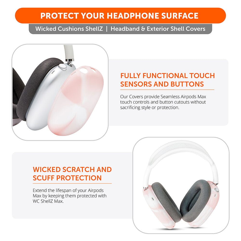 Apos Audio Wicked Cushions Headphone Covers Airpods Max 1 & 2 Exterior Shell Covers - WC ShellZ Max