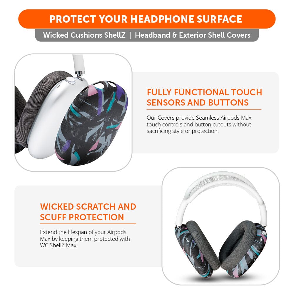 Apos Audio Wicked Cushions Headphone Covers Airpods Max 1 & 2 Exterior Shell Covers - WC ShellZ Max