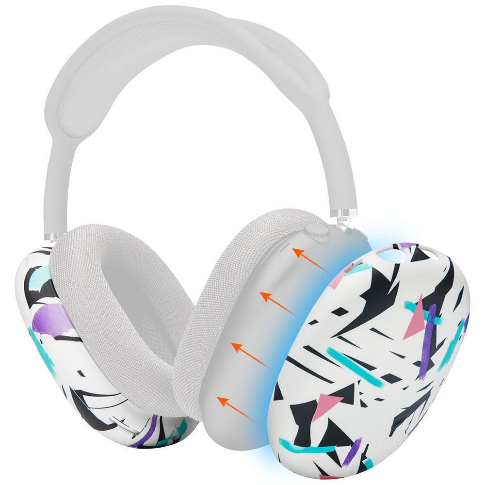 Apos Audio Wicked Cushions Headphone Covers Airpods Max 1 & 2 Exterior Shell Covers - WC ShellZ Max 90s White