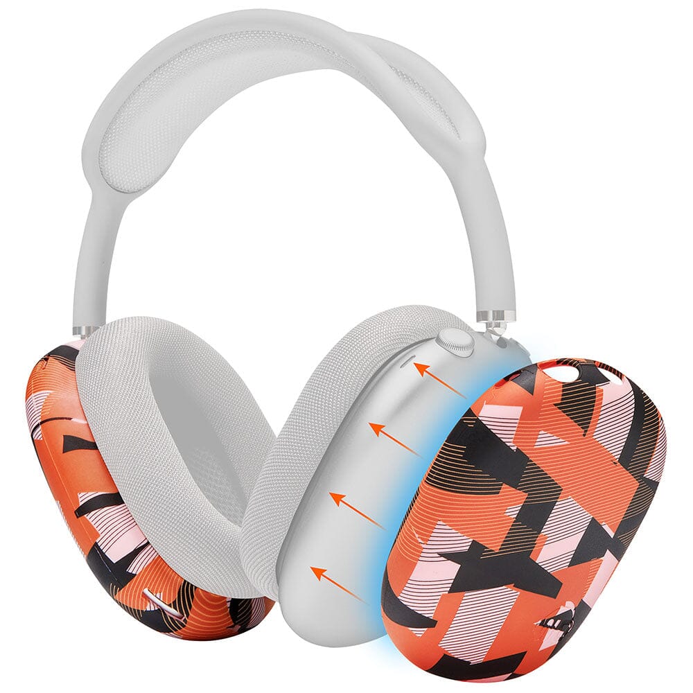 Apos Audio Wicked Cushions Headphone Covers Airpods Max 1 & 2 Exterior Shell Covers - WC ShellZ Max Orange Prism