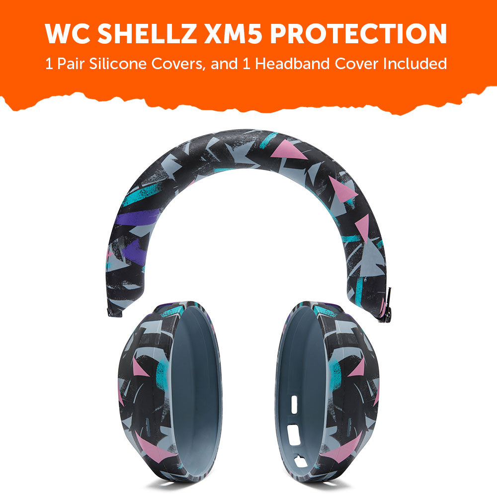 Apos Audio Wicked Cushions Headphone Covers Sony XM5 Protective Shell Cover - WC ShellZ XM5