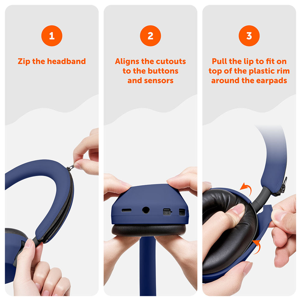 Apos Audio Wicked Cushions Headphone Covers Sony XM5 Protective Shell Cover - WC ShellZ XM5