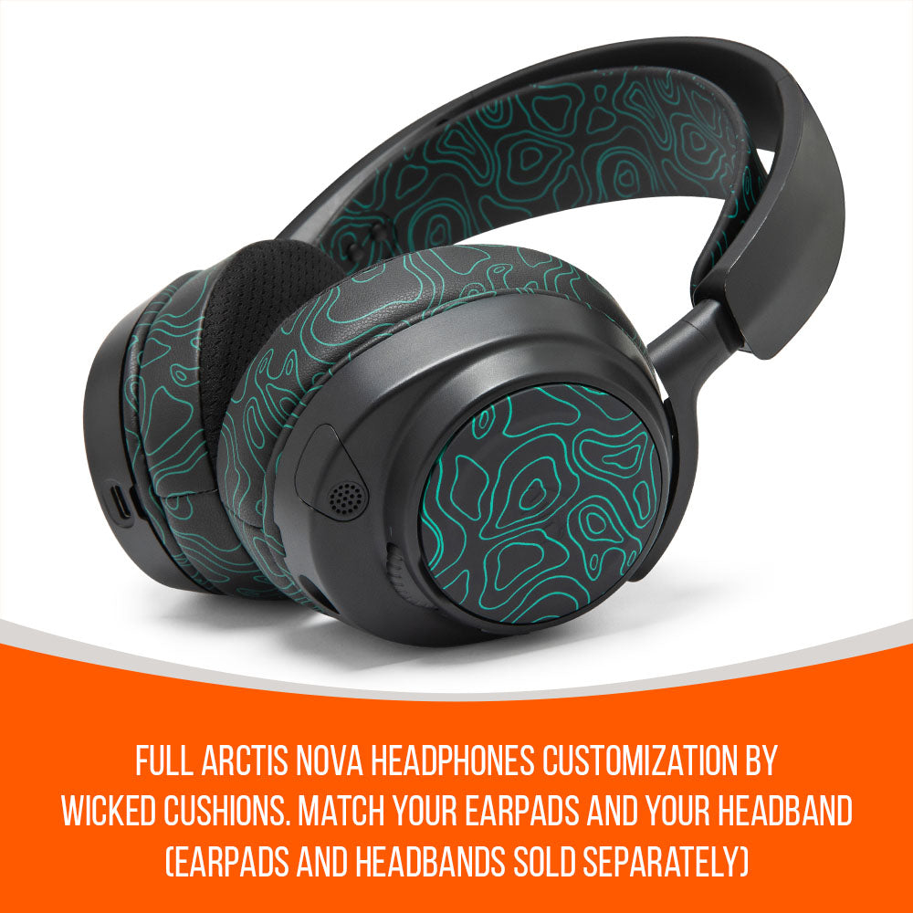 Apos Audio Wicked Cushions Speaker Plates WC Side Speaker Plates for Arctis Nova Headsets - Arctis Nova Booster Pack by Wicked Cushions