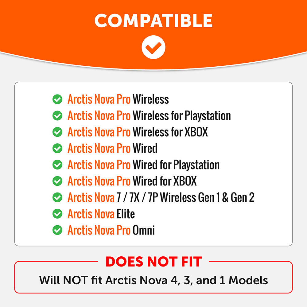 Apos Audio Wicked Cushions Speaker Plates WC Side Speaker Plates for Arctis Nova Headsets - Arctis Nova Booster Pack by Wicked Cushions