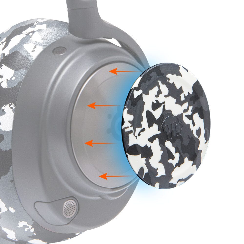 Apos Audio Wicked Cushions Speaker Plates WC Side Speaker Plates for Arctis Nova Headsets - Arctis Nova Booster Pack by Wicked Cushions Snow Camo