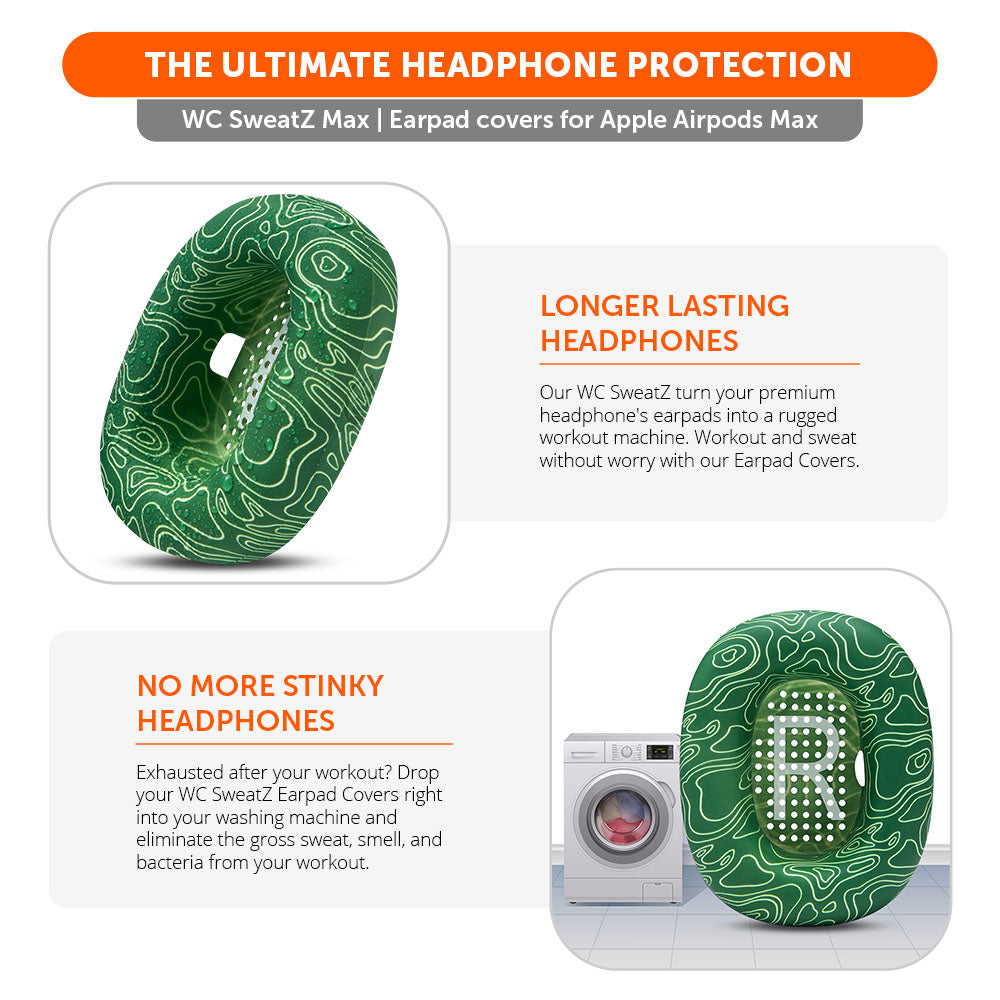 Apos Audio Wicked Cushions Sweat Covers Apple Airpods Max 1 Earpad Sweat Covers - WC SweatZ Max