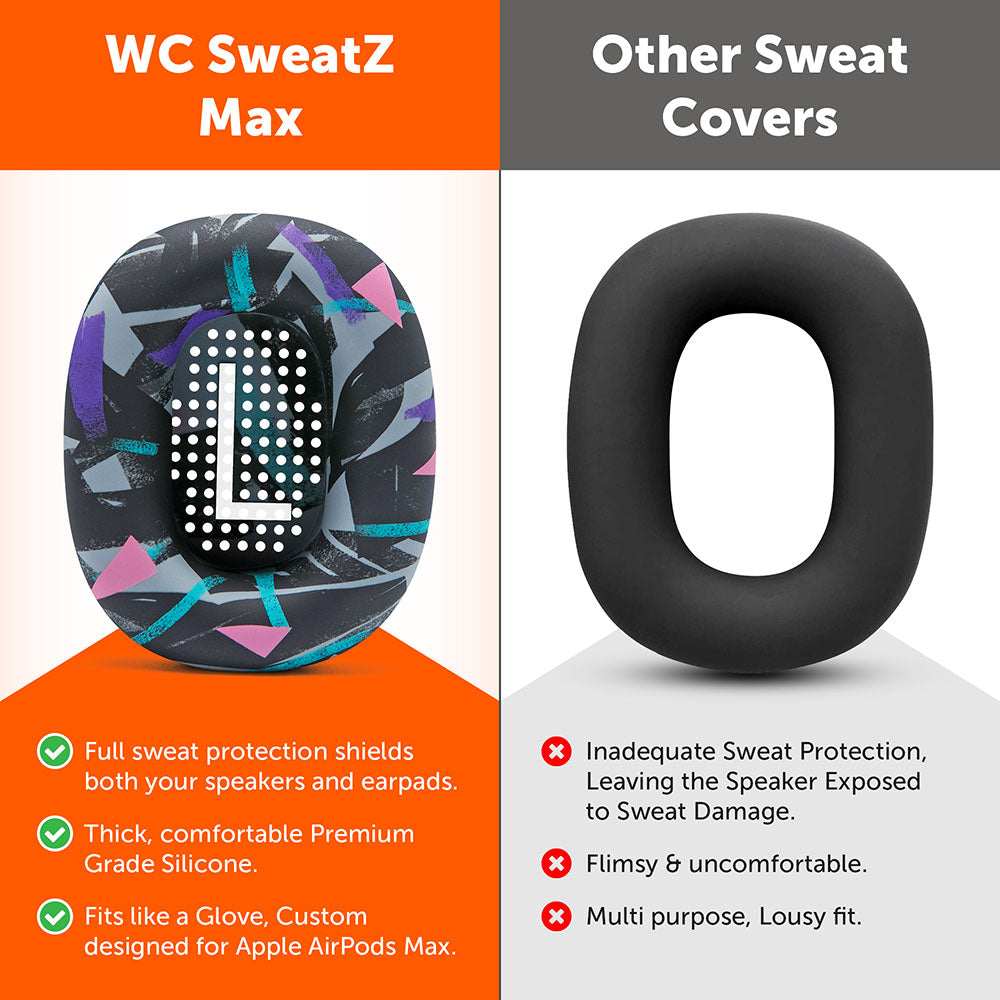 Apos Audio Wicked Cushions Sweat Covers Apple Airpods Max 1 Earpad Sweat Covers - WC SweatZ Max