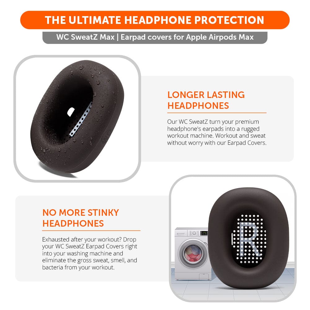 Apos Audio Wicked Cushions Sweat Covers Apple Airpods Max 1 Earpad Sweat Covers - WC SweatZ Max