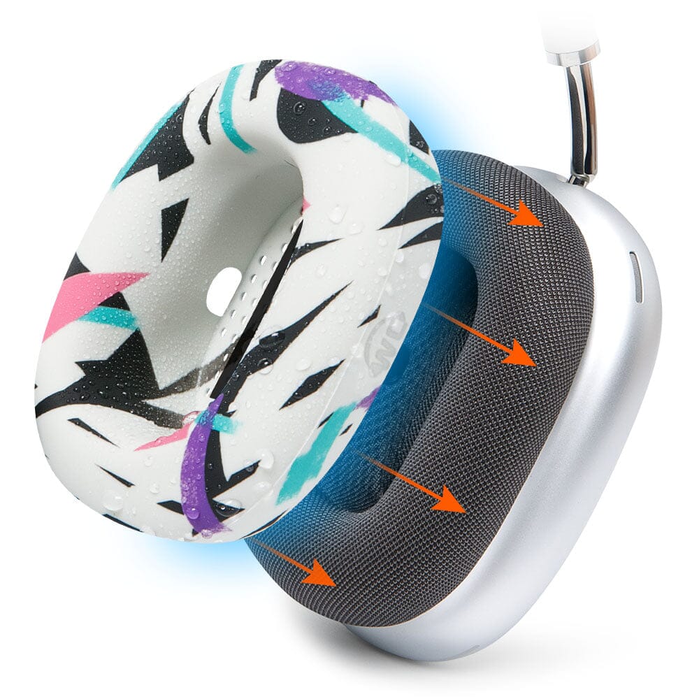 Apos Audio Wicked Cushions Sweat Covers Apple Airpods Max 1 Earpad Sweat Covers - WC SweatZ Max 90s White
