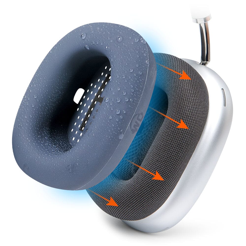 Apos Audio Wicked Cushions Sweat Covers Apple Airpods Max 1 Earpad Sweat Covers - WC SweatZ Max Blue