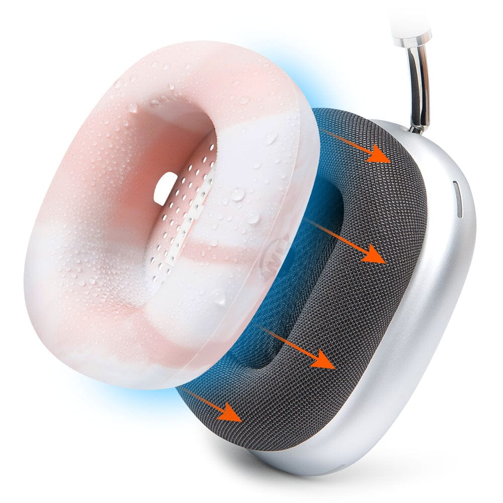 Apos Audio Wicked Cushions Sweat Covers Apple Airpods Max 1 Earpad Sweat Covers - WC SweatZ Max Pink Marble