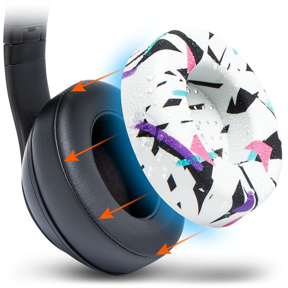 Apos Audio Wicked Cushions Sweat Covers Beats Studio 2 & 3 Earpad Sweat Covers - WC SweatZ Studio 90s White