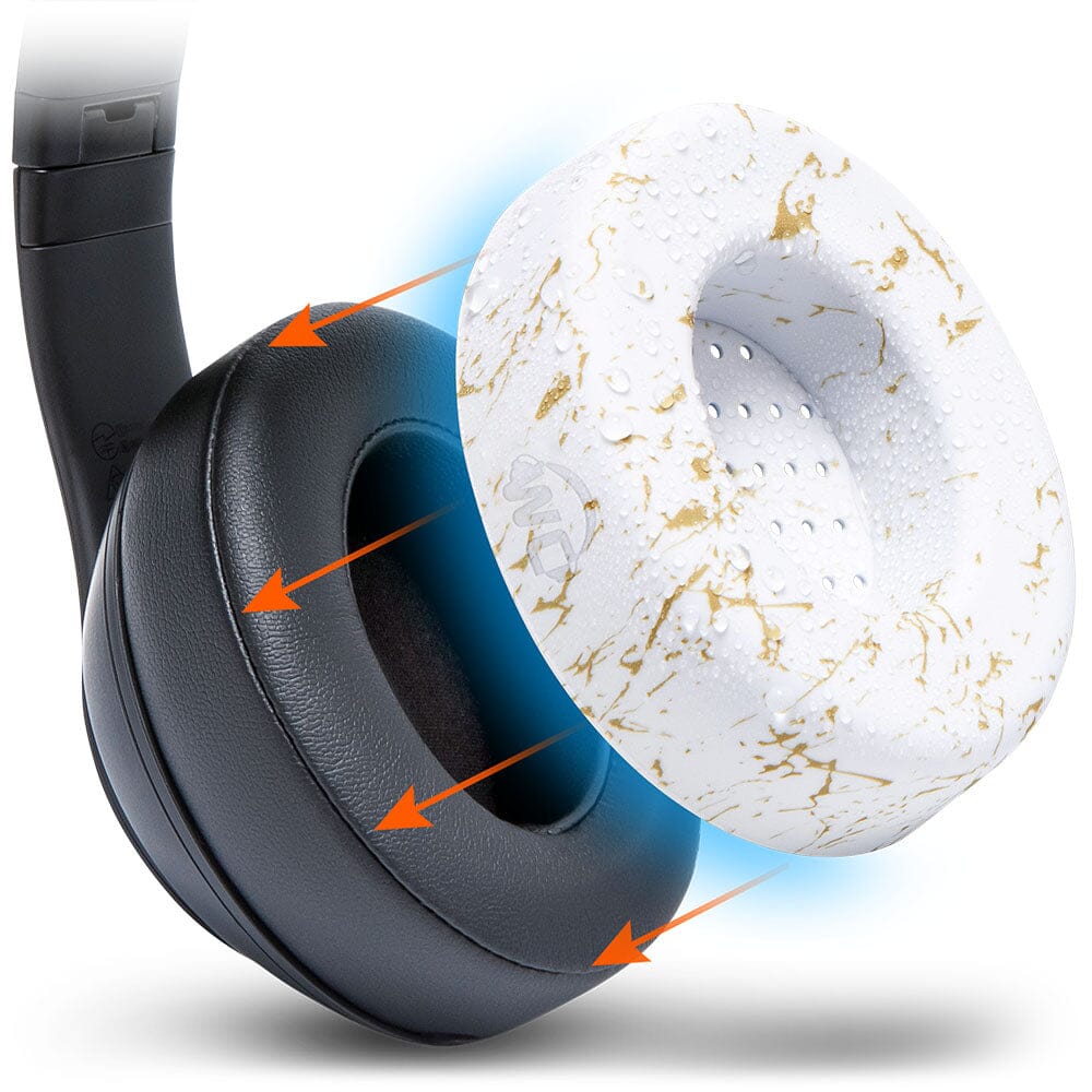Apos Audio Wicked Cushions Sweat Covers Beats Studio 2 & 3 Earpad Sweat Covers - WC SweatZ Studio Gold Marble