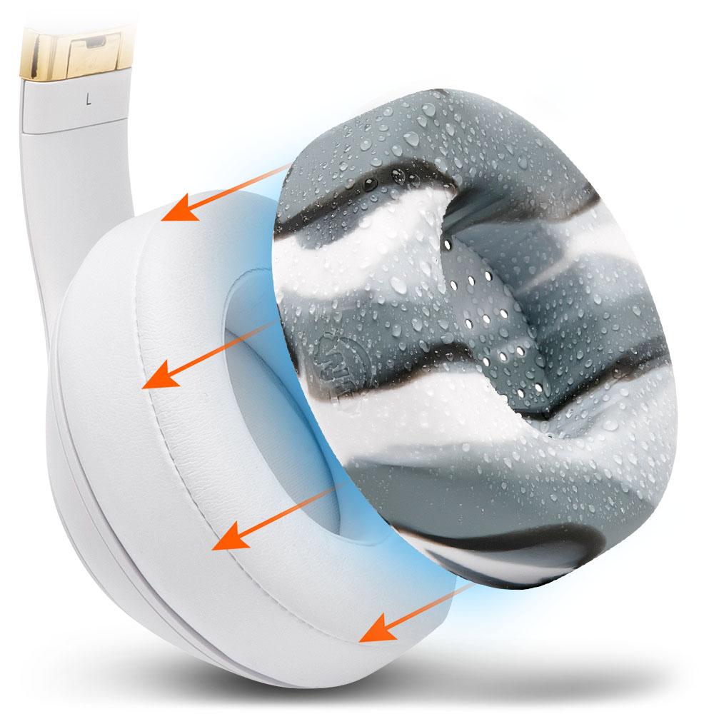 Apos Audio Wicked Cushions Sweat Covers Beats Studio 2 & 3 Earpad Sweat Covers - WC SweatZ Studio Marble