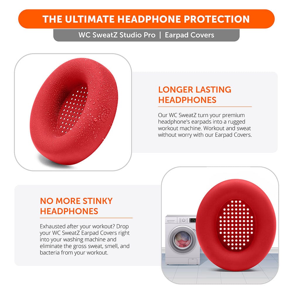 Apos Audio Wicked Cushions Sweat Covers Beats Studio Pro Earpad Sweat Covers - WC SweatZ Studio Pro