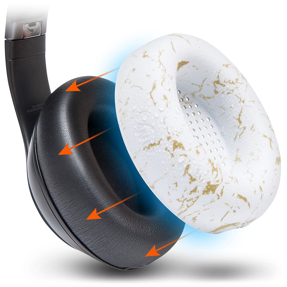 Apos Audio Wicked Cushions Sweat Covers Beats Studio Pro Earpad Sweat Covers - WC SweatZ Studio Pro Gold Marble
